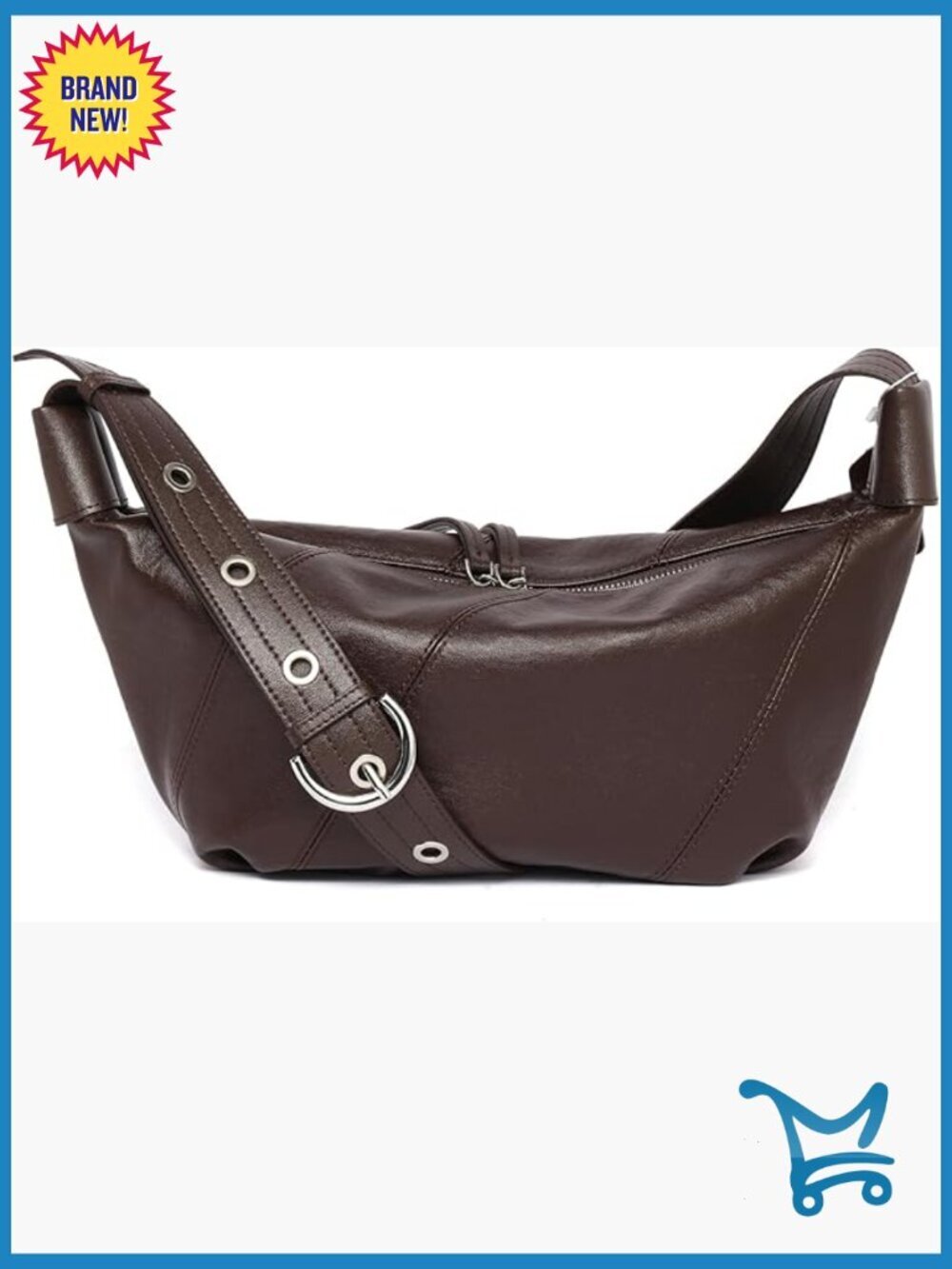 Genuine Leather Hobo Bag, Adjustable Strap, Spacious Crossbody Purse